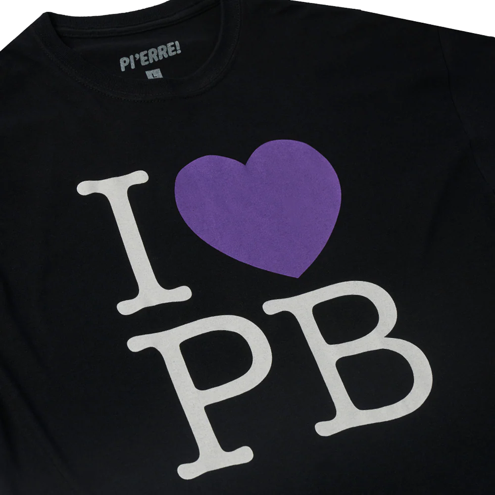 I Love PB Black T-Shirt - Image 3
