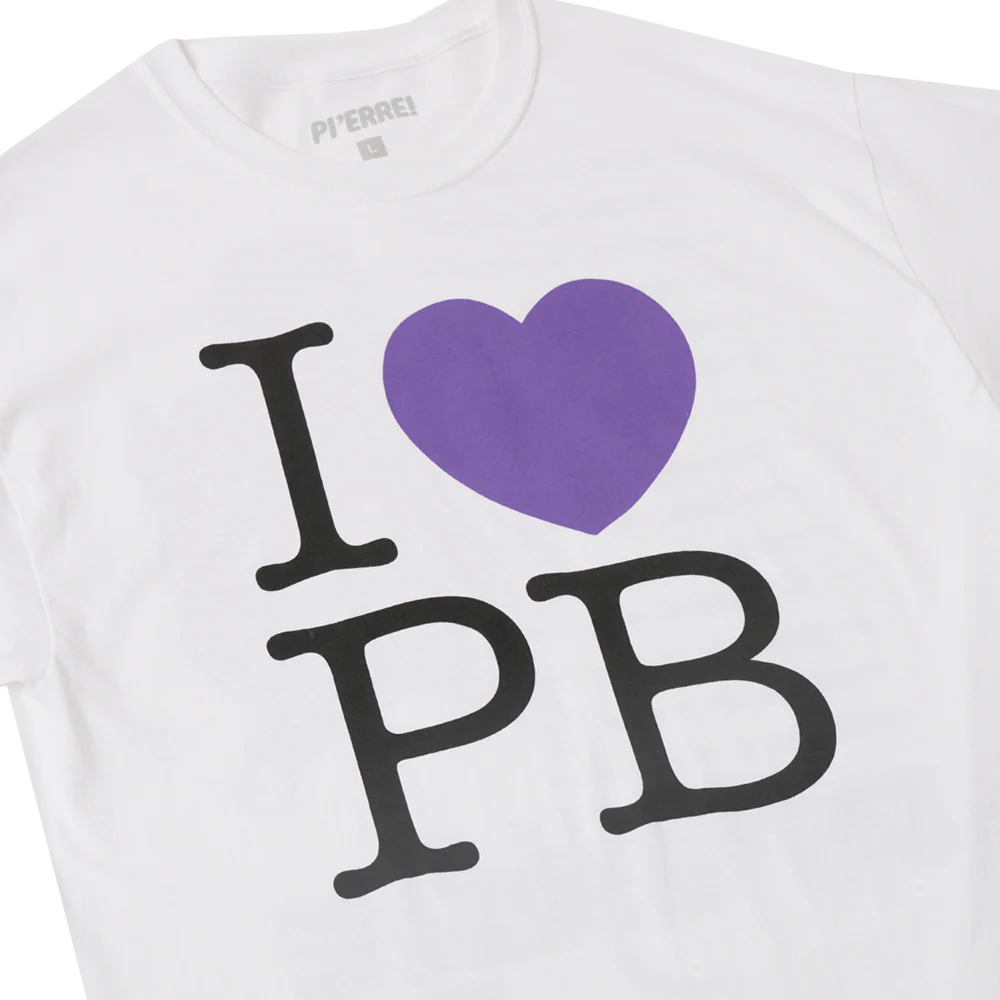 I Love PB White T-Shirt - Image 3